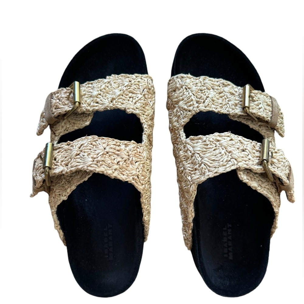 ISABEL MARANT LENNYO SANDALS
lennyo open-toed raffia sandals Sz 40